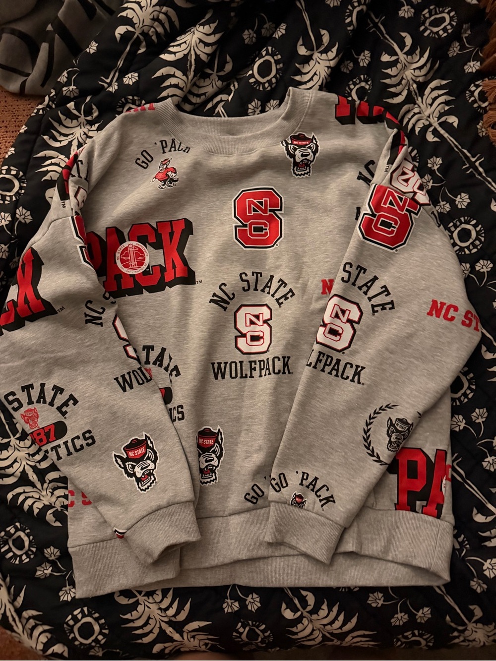 NWOT NC State Gray Crewneck